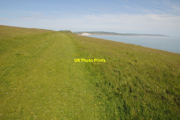 Photo 6"x4" West High Down Totland c2014