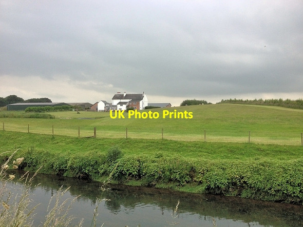 Photo 6"x4" The Glaze Brook and Hallcroft Hall Farm Fowley Common c2014