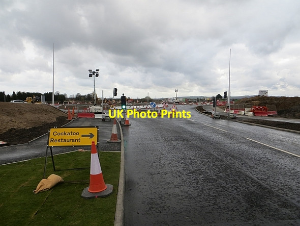 Photo 6"x4" The new Shawfair road Millerhill c2014