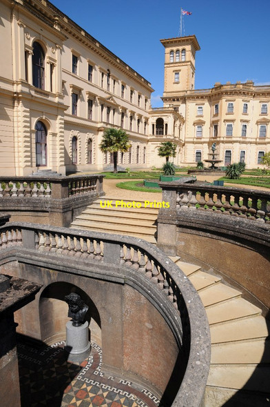 Photo 6"x4" Steps at Osborne House Cowes c2014