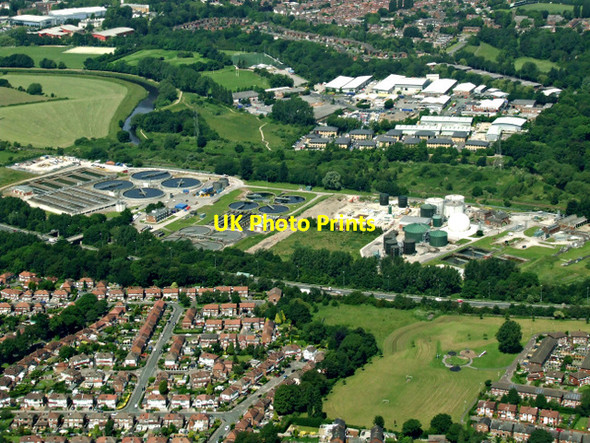 Photo 6"x4" Cheadle sewage works from the air Cheadle\/SJ8688 c2014