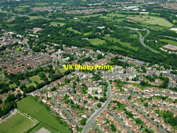 Photo 6"x4" Cheadle from the air Cheadle\/SJ8688 c2014