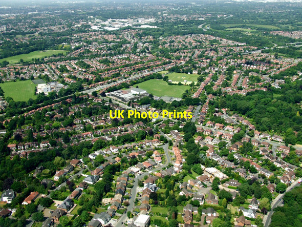 Photo 6"x4" Cheadle from the air Cheadle\/SJ8688 c2014 P1