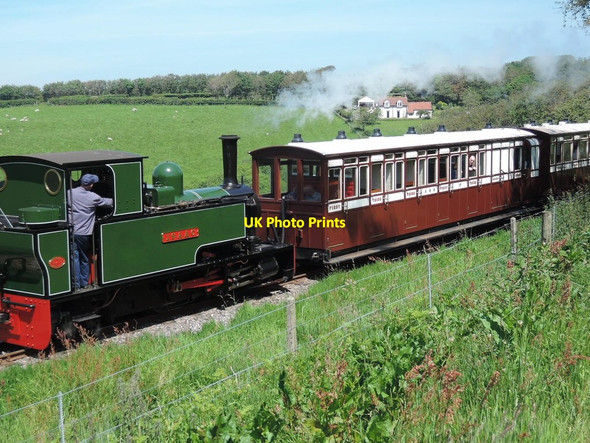 Photo 6"x4" Lynton & Barnstaple Railway: near Woody Bay Station Martinhoe Cross c2014