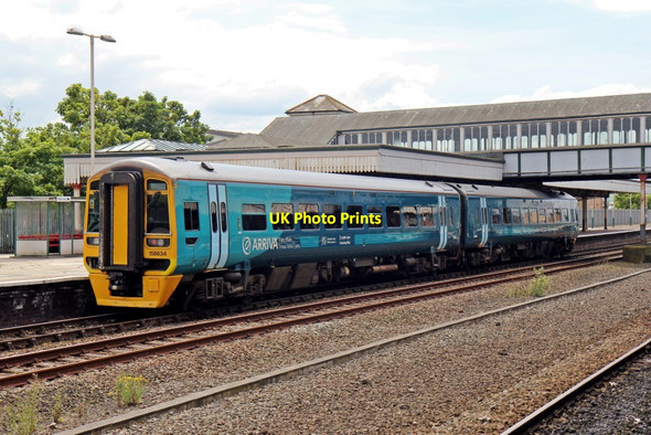 Photo 6"x4" Arriva Trains Wales Class 158, 158834, Rhyl railway station Rhyl c2014