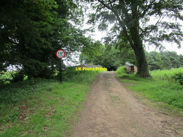 Photo 6"x4" Approaching Green Mile Lane bridge Ranby\/SK6580 c2014