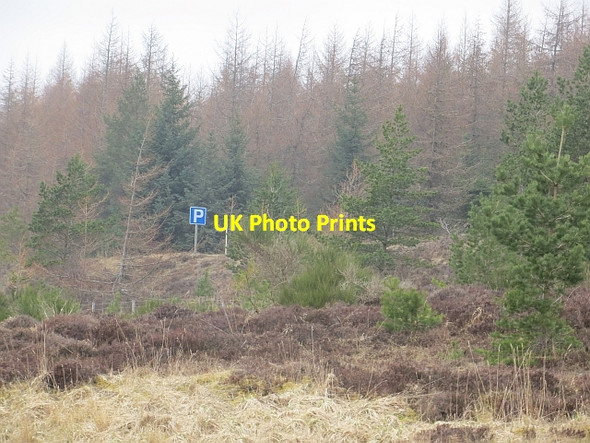 Photo 6"x4" A9 layby Meall Dubh-ghlas c2014