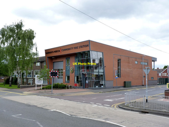 Photo 6"x4" Tamworth Mercia Community Fire Station Tamworth c2014