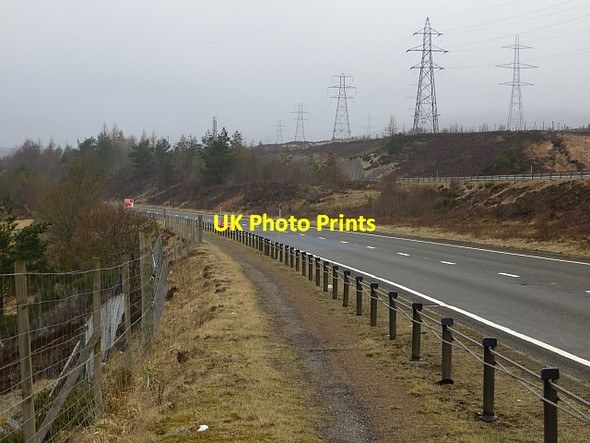Photo 6"x4" Cycle path, Dalnacardoch Edendon Bridge c2014