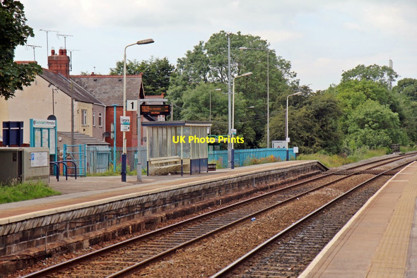 Photo 6"x4" Platform 1, Caergwrle railway station Caergwrle c2014