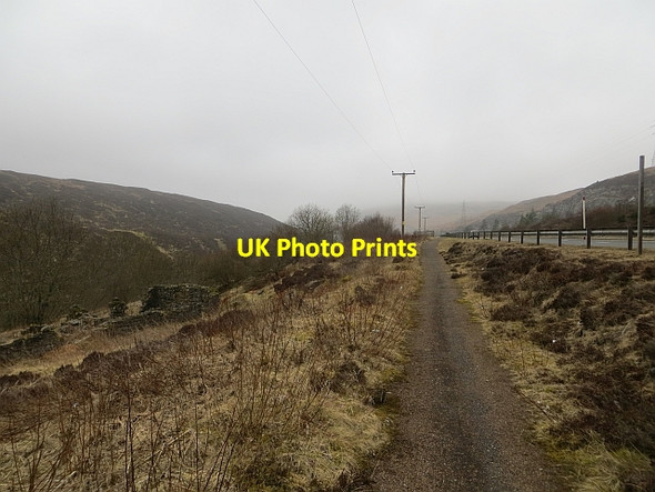 Photo 6"x4" Drumochter Pass cycle path Wade Ston c2014