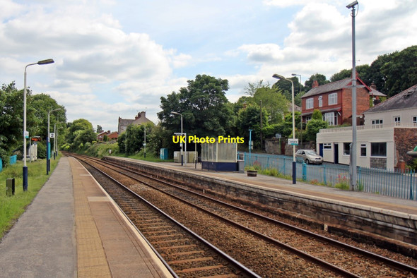 Photo 6"x4" Along platform 2, Caergwrle railway station Caergwrle c2014