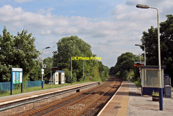 Photo 6"x4" Along platform 1, Caergwrle railway station Caergwrle c2014