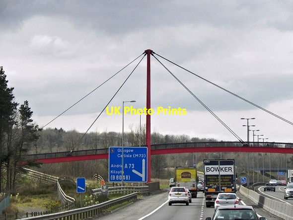 Photo 6"x4" M80, Footbridge near Balloch Blackwood\/NS7274 c2014