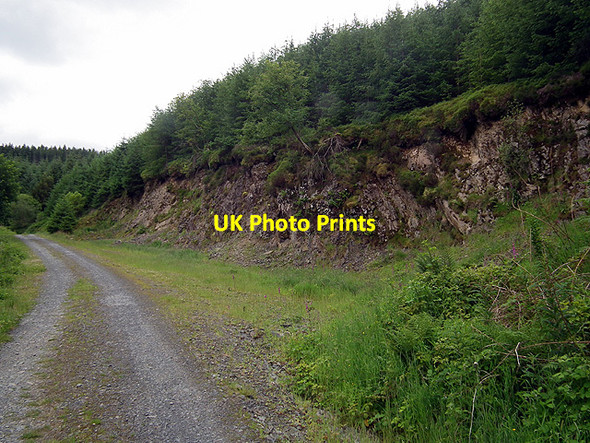 Photo 6"x4" Old workings above Cwm Einion Coed y Garth c2014