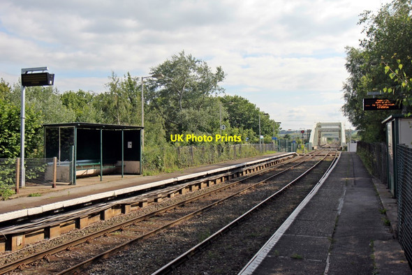 Photo 6"x4" Both platforms, Hawarden Bridge railway station Connah's Quay c2014