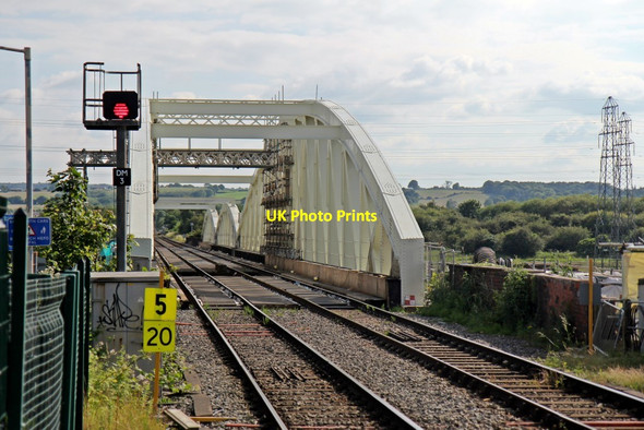 Photo 6"x4" Signal DM3, Hawarden Bridge Connah's Quay c2014