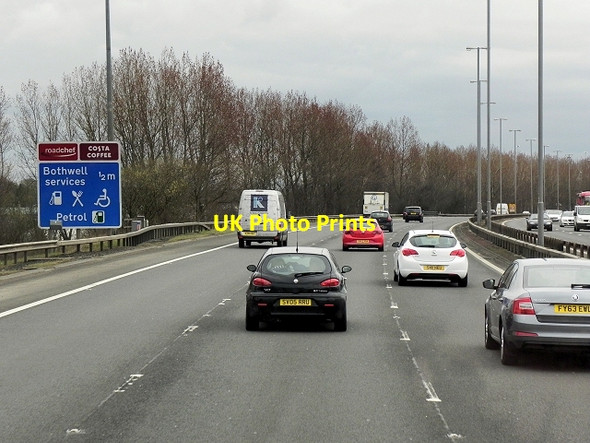 Photo 6"x4" M74, Uddingston Fallside\/NS7160 c2014