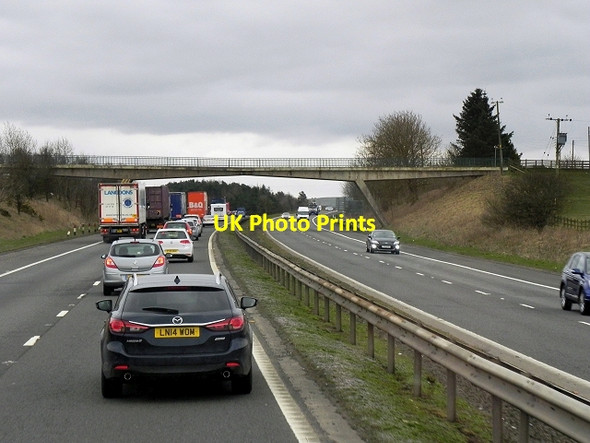 Photo 6"x4" Farm Access Bridge over Southbound M74 Stonehouse\/NS7546 c2014