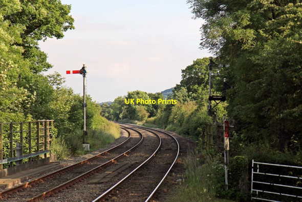 Photo 6"x4" Signal PD22, Pen-y-ffordd railway station Penyffordd c2014