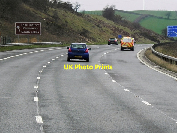 Photo 6"x4" Southbound M6, Crooklands Crooklands\/SD5383 c2014