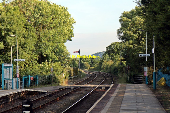 Photo 6"x4" Southern end of Pen-y-ffordd railway station Penyffordd c2014