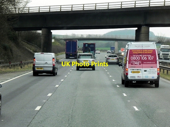 Photo 6"x4" Southbound M6, Back Lane Bridge Carnforth c2014