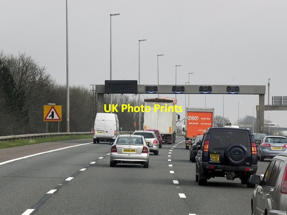 Photo 6"x4" Southbound M6, Signal Gantry near Junction 31A Fulwood\/SD5431 c2014