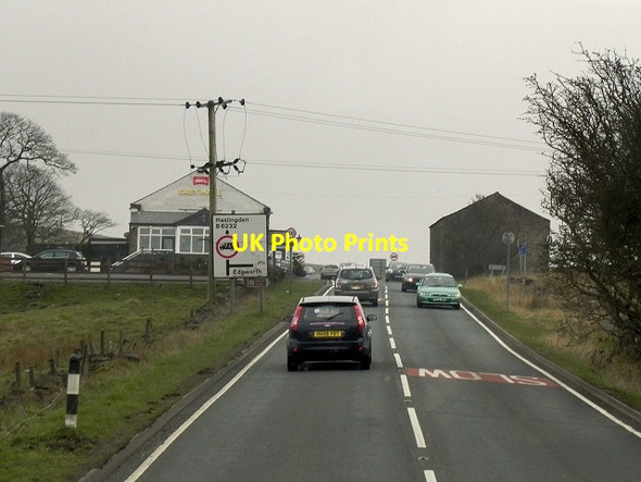 Photo 6"x4" The Grane Road (B6232), Oswaldtwistle Moor Bank Fold c2014