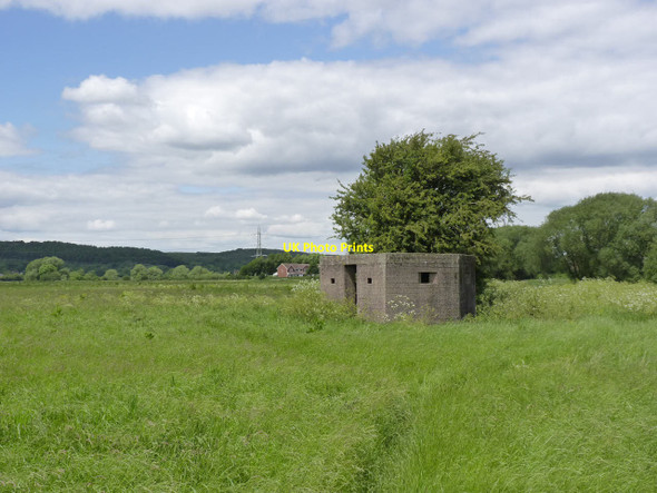 Photo 6"x4" Pillbox alongside the River Tame The Alders c2014