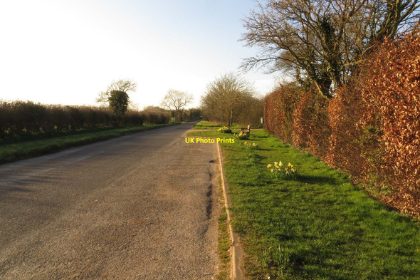 Photo 6"x4" Church Road to Long Hanborough Church Hanborough c2014