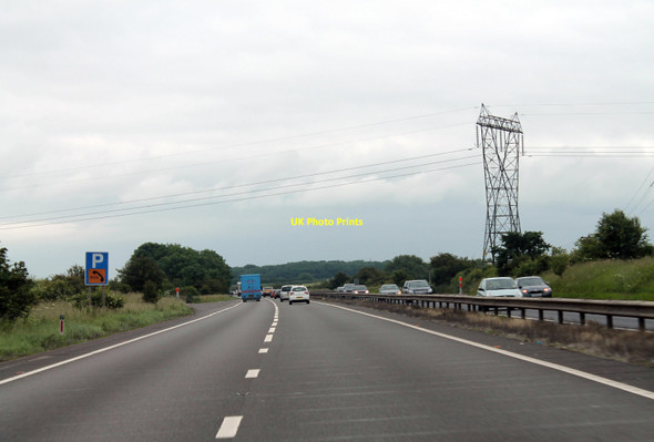 Photo 6"x4" A1 with Electricity Pylon Egmanton c2014