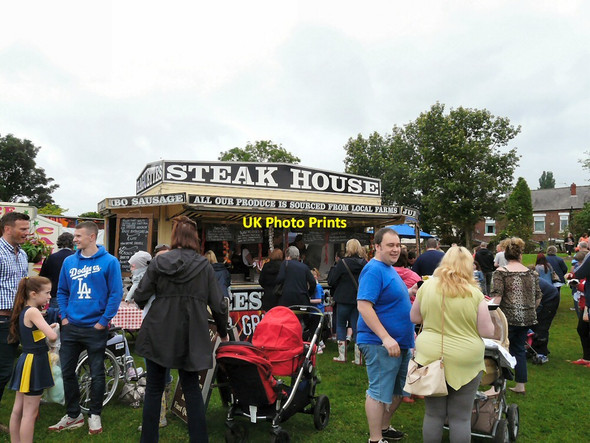 Photo 6"x4" Steak House at Gee Cross Fete 2014 Hyde\/SJ9494 c2014