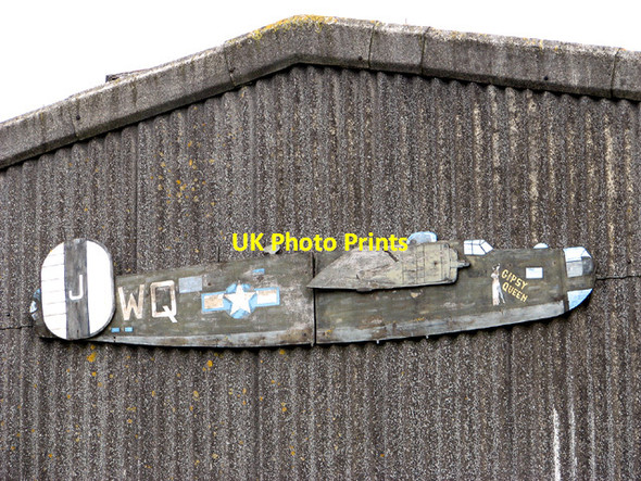 Photo 6"x4" Hangar at the Shipdham Flying Club - detail Letton Green c2014