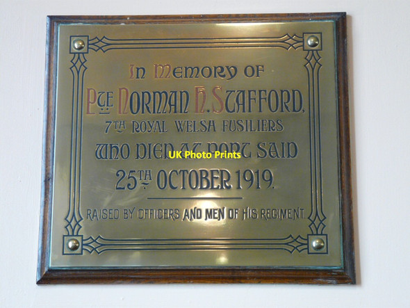 Photo 6"x4" Memorial to Norman H Stafford Hyde\/SJ9494 c2014