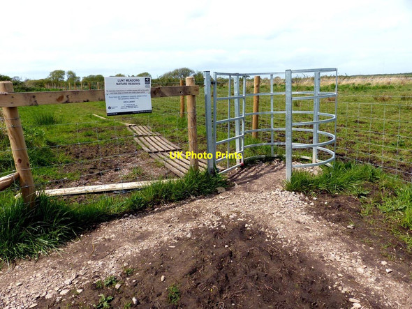 Photo 6"x4" Start of path around Lunt Meadow Nature Reserve Homer Green c2015