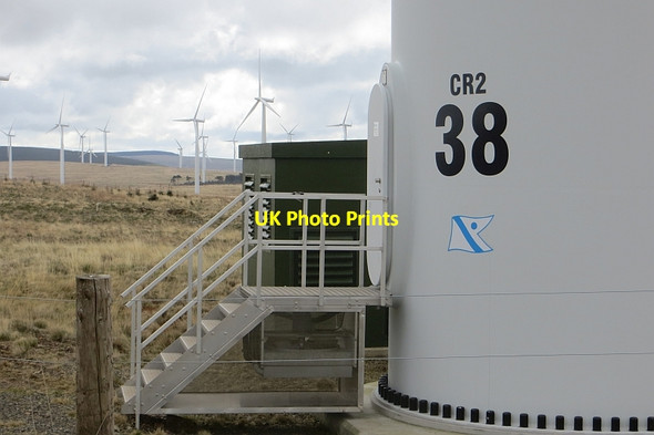 Photo 6"x4" Turbine on Lamb Hill Dunbar Common c2015