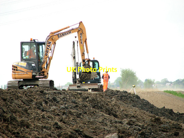 Photo 6"x4" Flood alleviation work along the New Cut, St Olaves St Olaves c2015