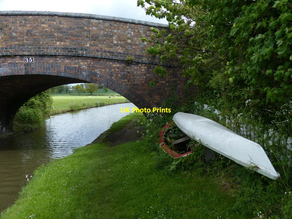 Photo 6"x4" Bridge 35: Hungerfield Bridge Cathiron c2015 P1