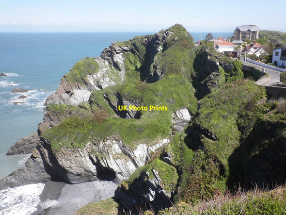 Photo 6"x4" Cliffs, above 'The Outfalls', Ilfracombe Ilfracombe c2015