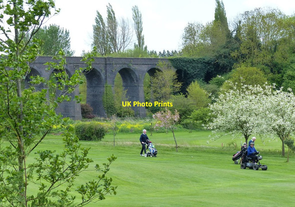 Photo 6"x4" Disused railway viaduct at the Rugby Golf Club Rugby c2015