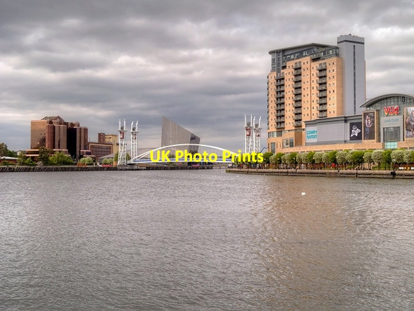 Photo 6"x4" Manchester Ship Canal, Salford Quays Salford\/SJ8098 c2015