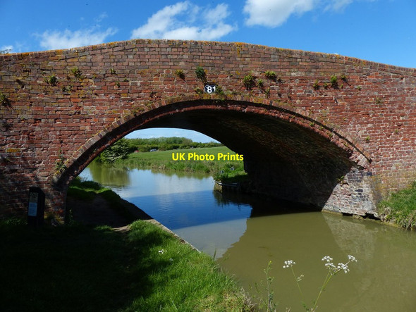 Photo 6"x4" Bridge 81 crossing the Oxford Canal Barby c2015