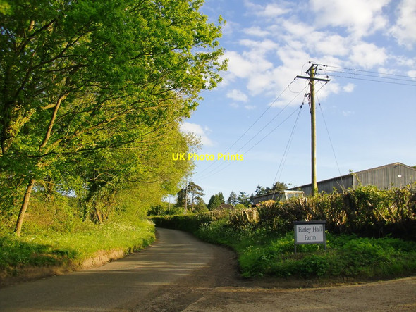 Photo 6"x4" Shophouse Lane at the entrance to Farley Hall Farm Farley Green\/TQ0645 c2015