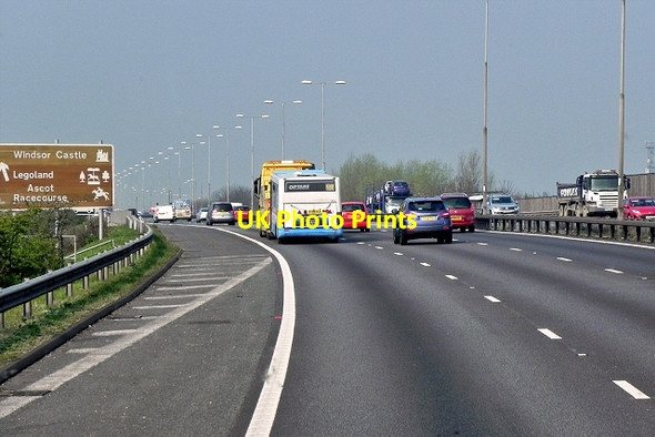 Photo 6"x4" Westbound M4 near Windsor Slough\/SU9979 c2015