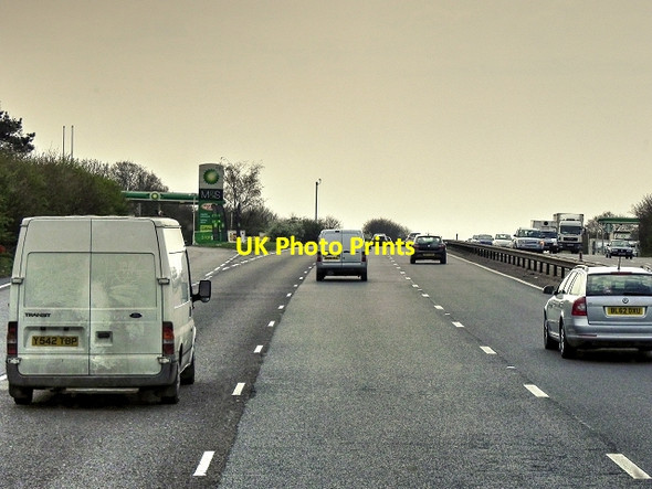 Photo 6"x4" Northbound A3, Wisley Service Area Ripley\/TQ0556 c2015