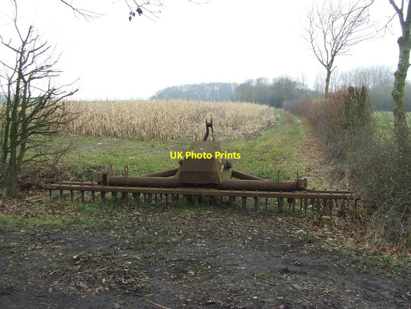 Photo 6"x4" Blocked Field Entrance Saxmundham c2015