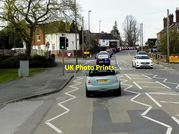 Photo 6"x4" Pedestrian-Controlled Traffic Lights on Worplesdon Road Guildford c2015