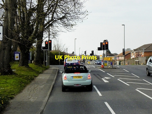 Photo 6"x4" Worplesdon Road Junction With Stoughton Road Guildford c2015
