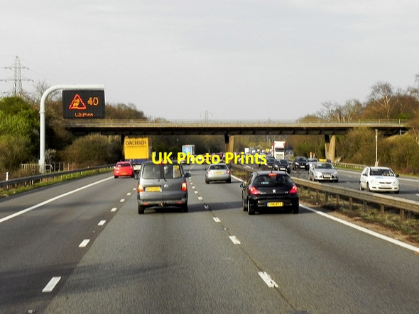 Photo 6"x4" Bridge over the M4 near Shurlock Row Shurlock Row c2015